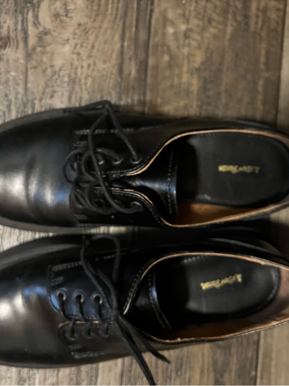 & Other Stories Black Leather Derby Shoes